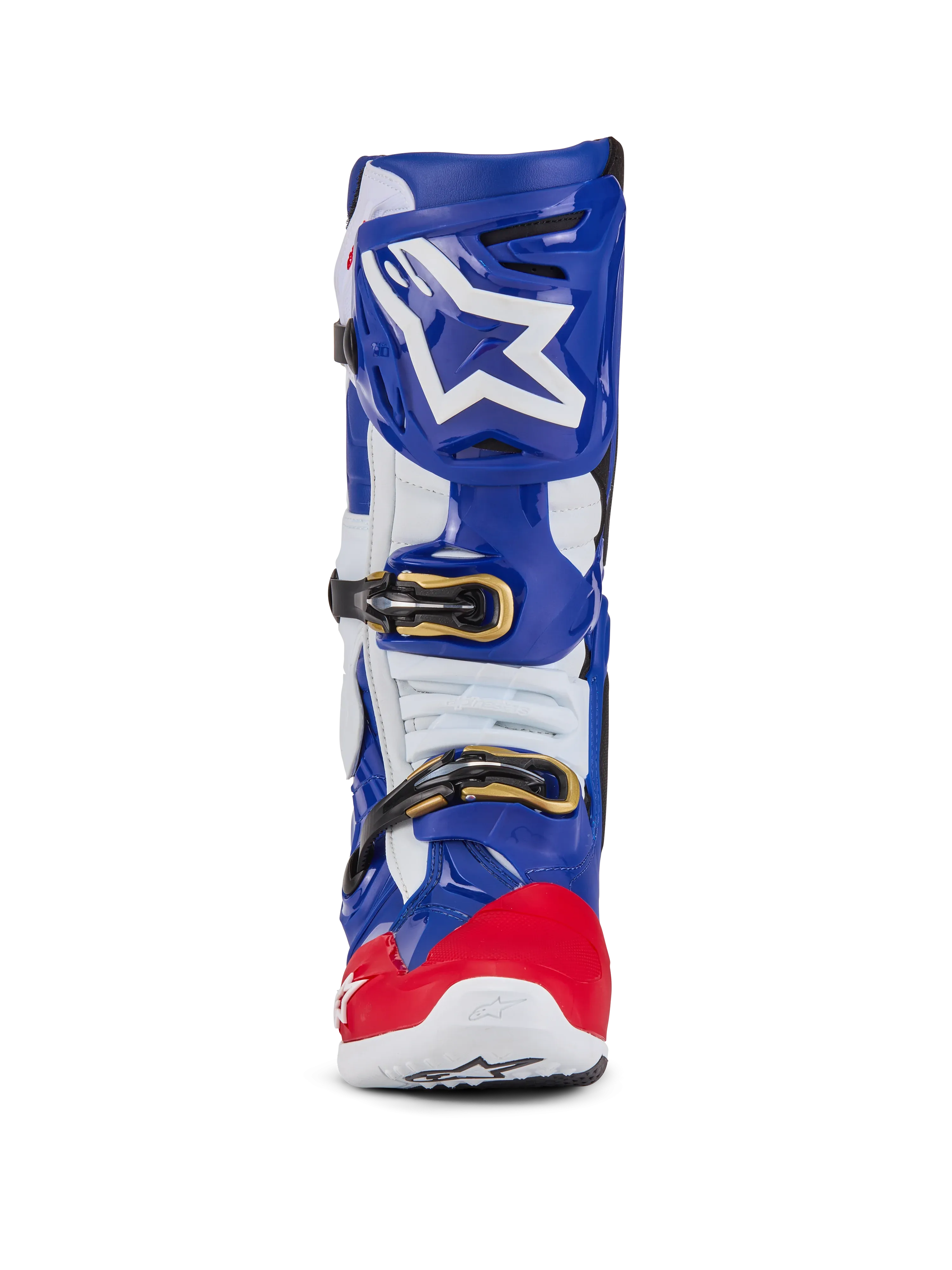 Alpinestars Tech 10 Union LE Boots - Bright Red/Dark Blue/White