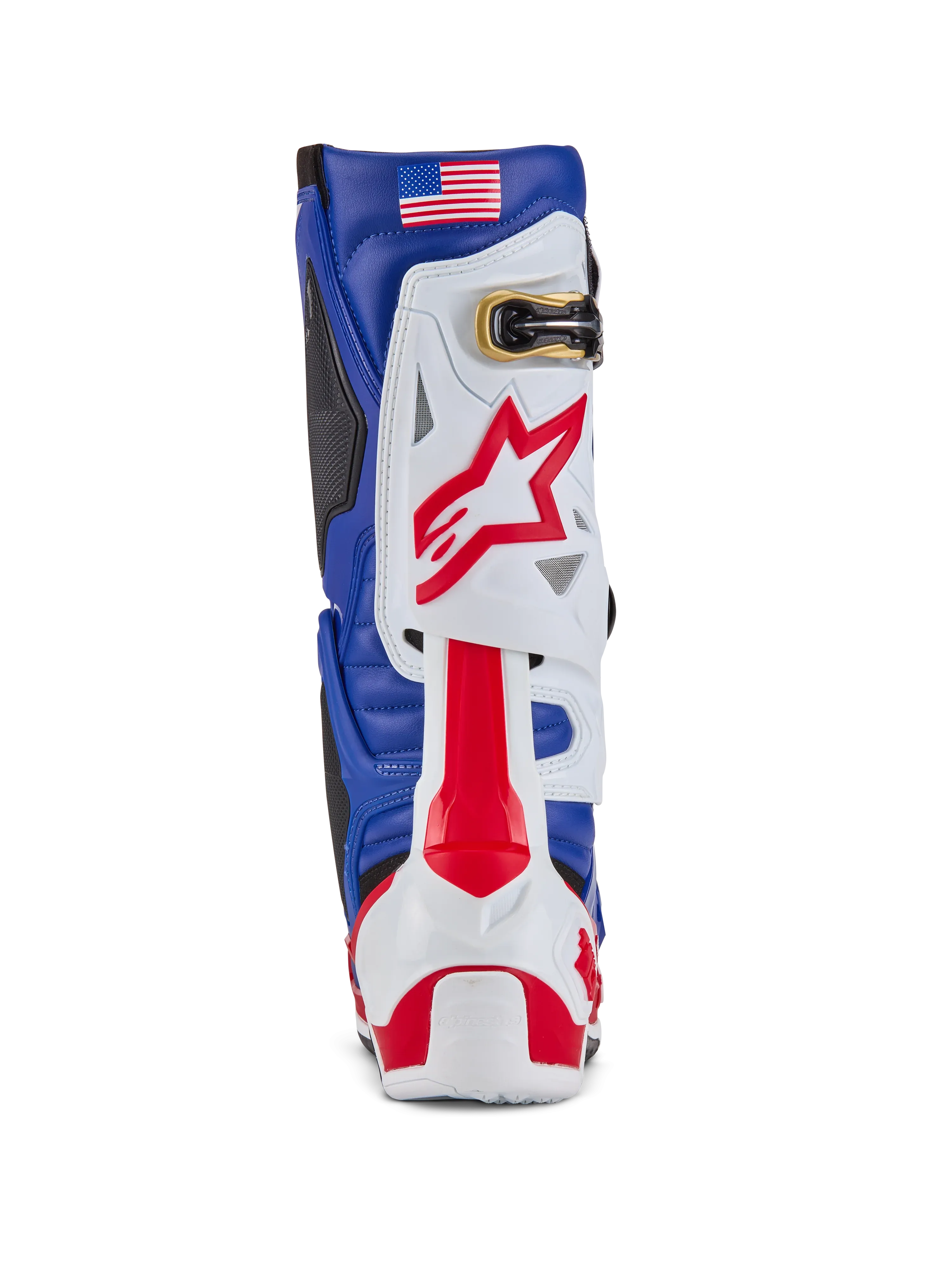 Alpinestars Tech 10 Union LE Boots - Bright Red/Dark Blue/White