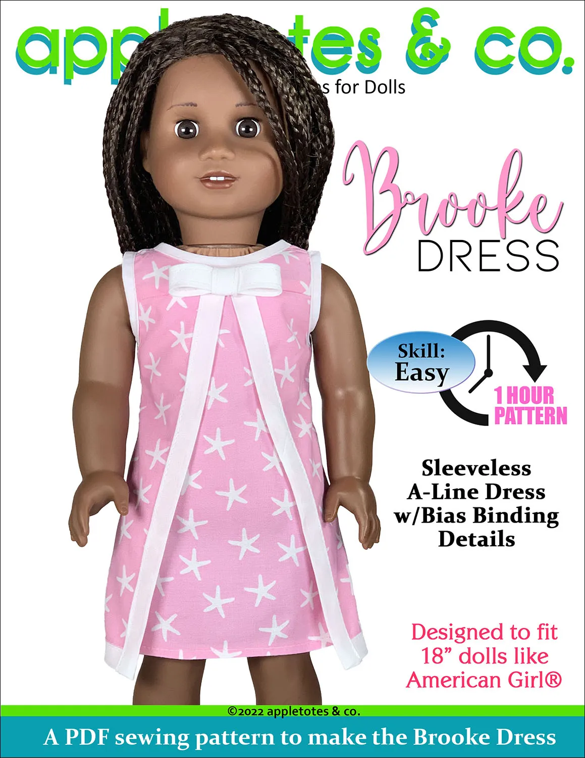 Brooke Dress 18 Inch Doll Sewing Pattern