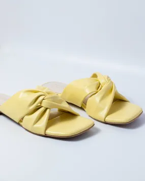 Canary Yellow Crossover Flats