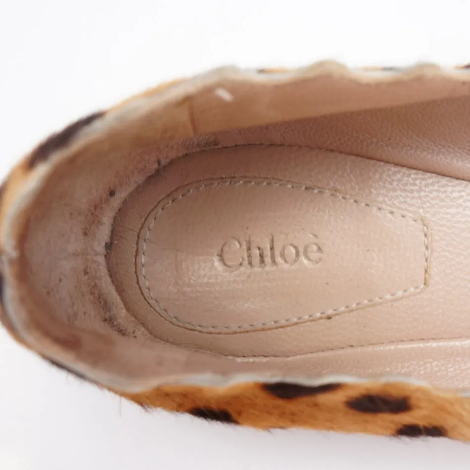 CHLOÉ Gabes Ponyhair Ballet Flats