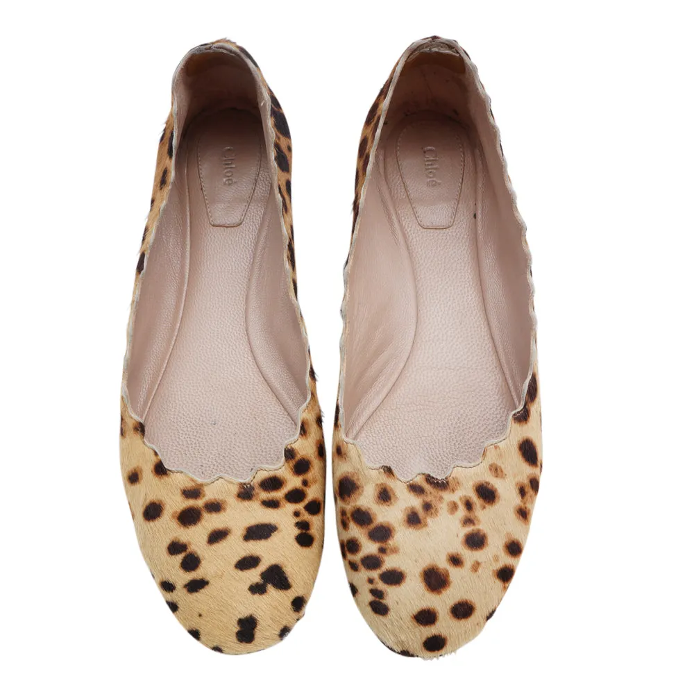 CHLOÉ Gabes Ponyhair Ballet Flats