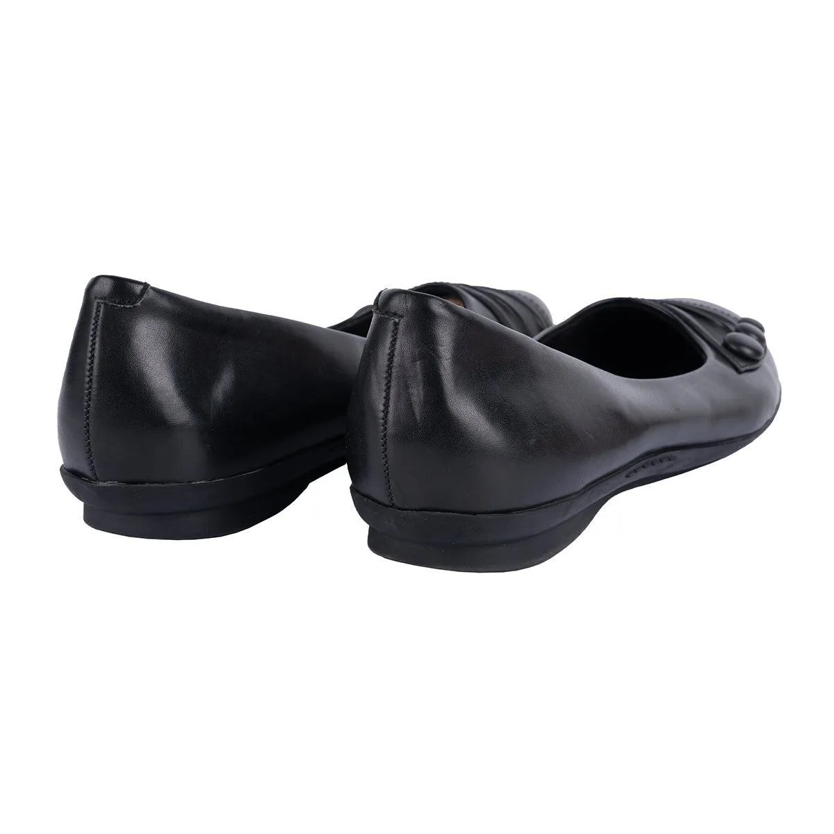 Cliffs By White Mountain Habit Ballerinas Leather Black Colour For Women