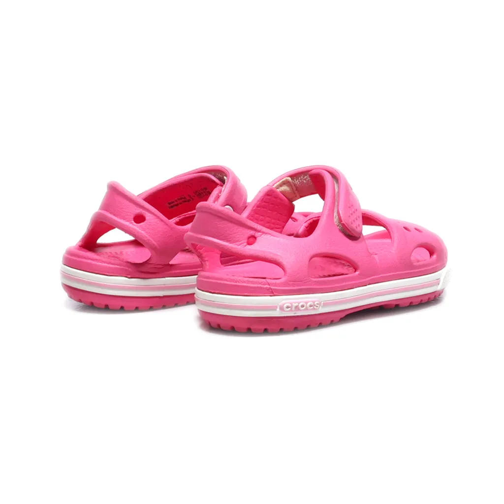 Crocs Crocband Ii Flat Sandals Rubber Pink Colour For Kids