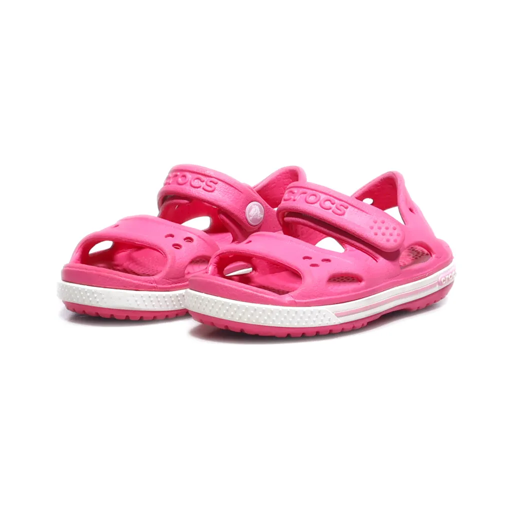 Crocs Crocband Ii Flat Sandals Rubber Pink Colour For Kids