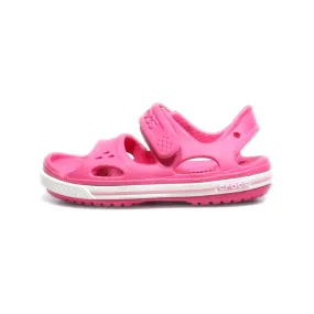 Crocs Crocband Ii Flat Sandals Rubber Pink Colour For Kids