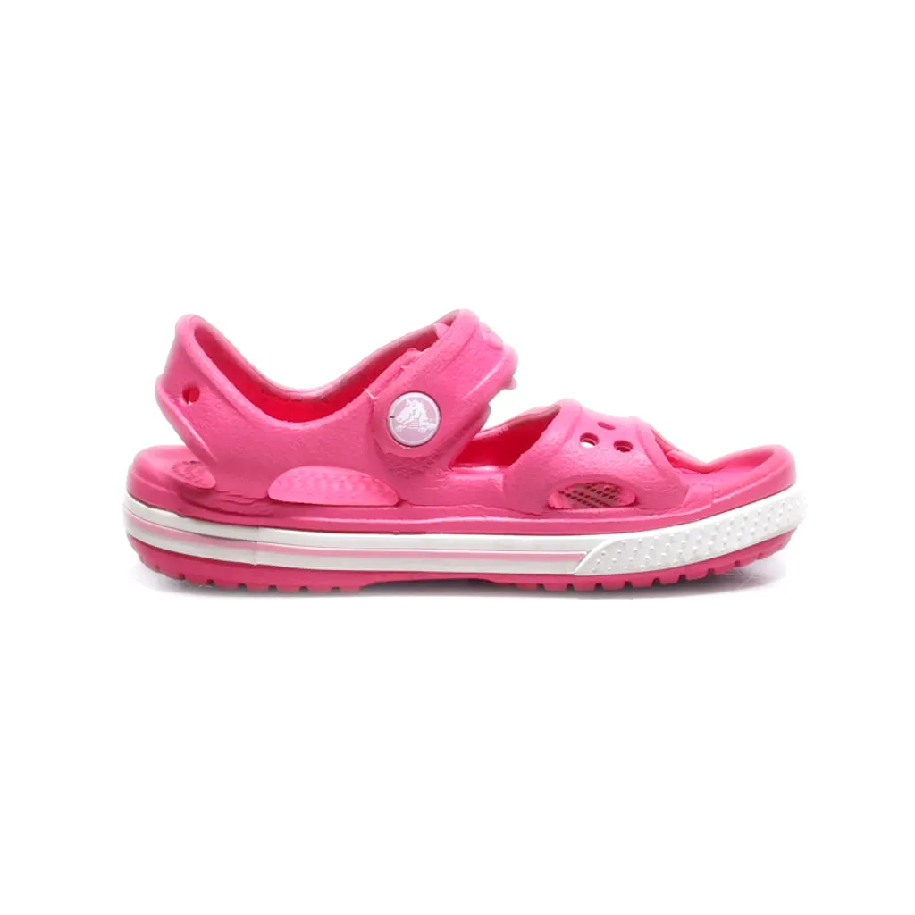 Crocs Crocband Ii Flat Sandals Rubber Pink Colour For Kids