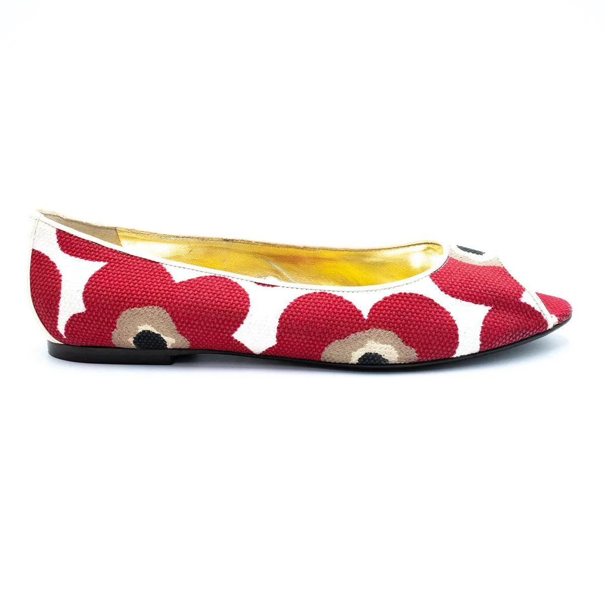 Dolce & Gabbana Peep Toeflat Shoes Fabric Multicolour Colour For Women