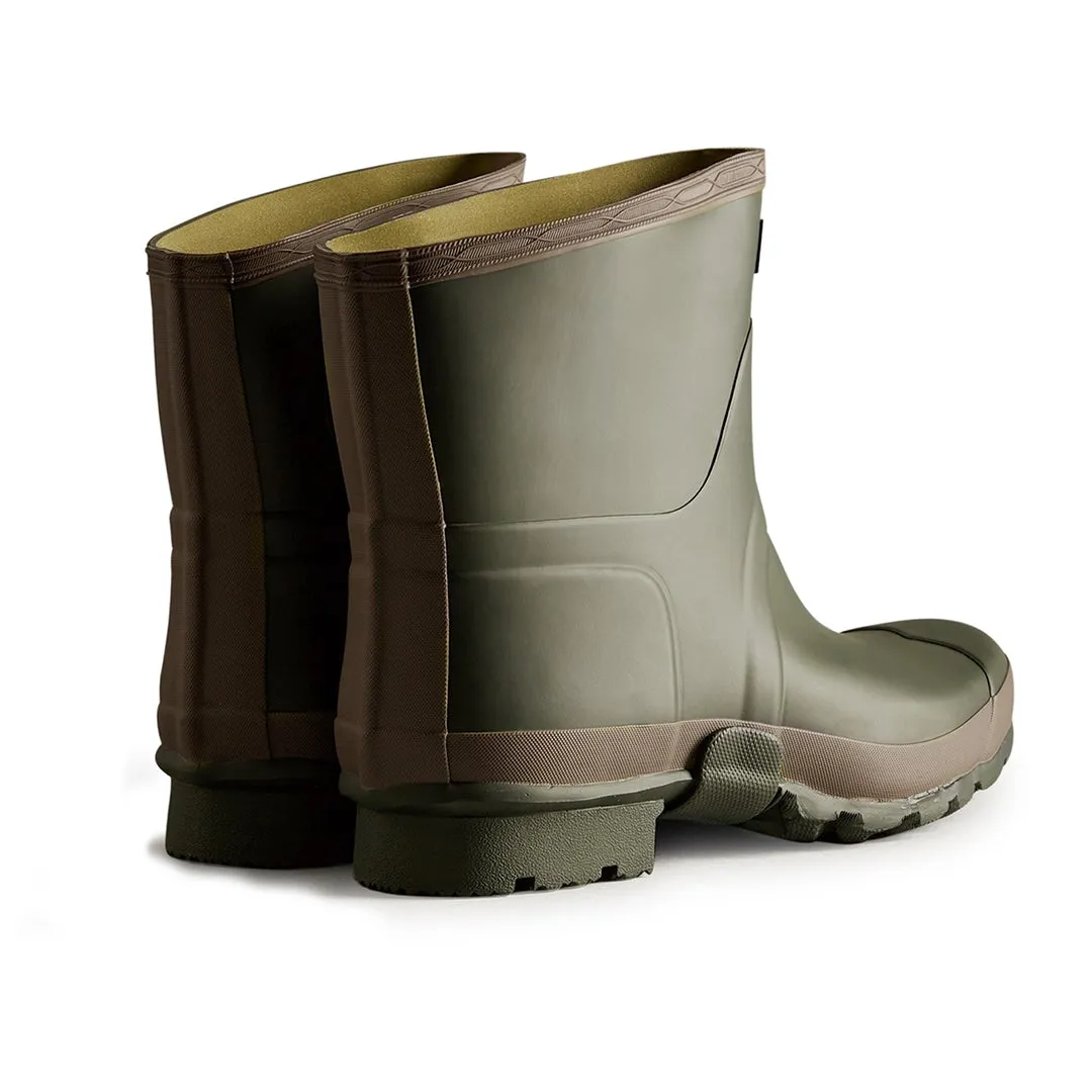 Gardener Short Wellington Boots - Dark Olive/Clay by Hunter