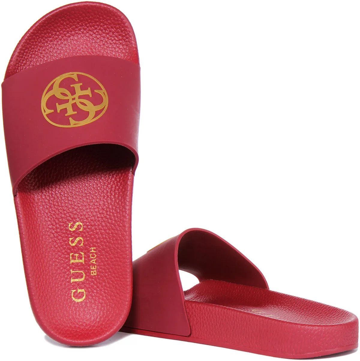 Guess Beach Slider In Red For Women