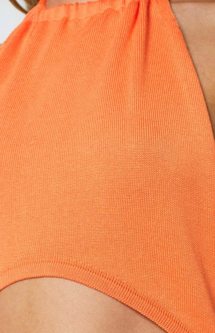 Halley Orange Mini Dress