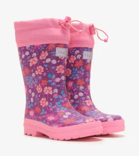 Hatley Wild Flowers Sherpa Lined Rain Boots