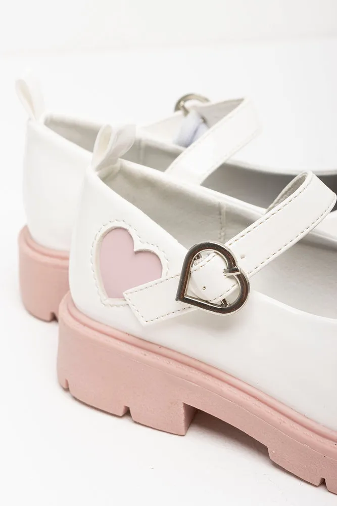 Heart Shoe White