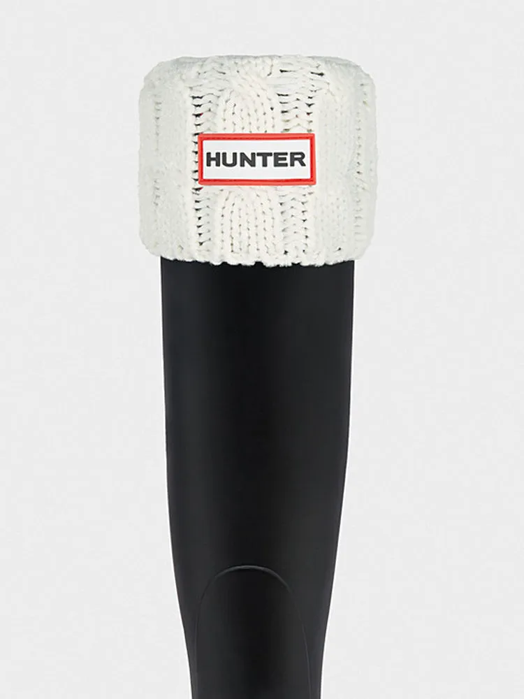 HUNTER 6 STICTH CABLE BOOT SOCK - NAT - CLEARANCE