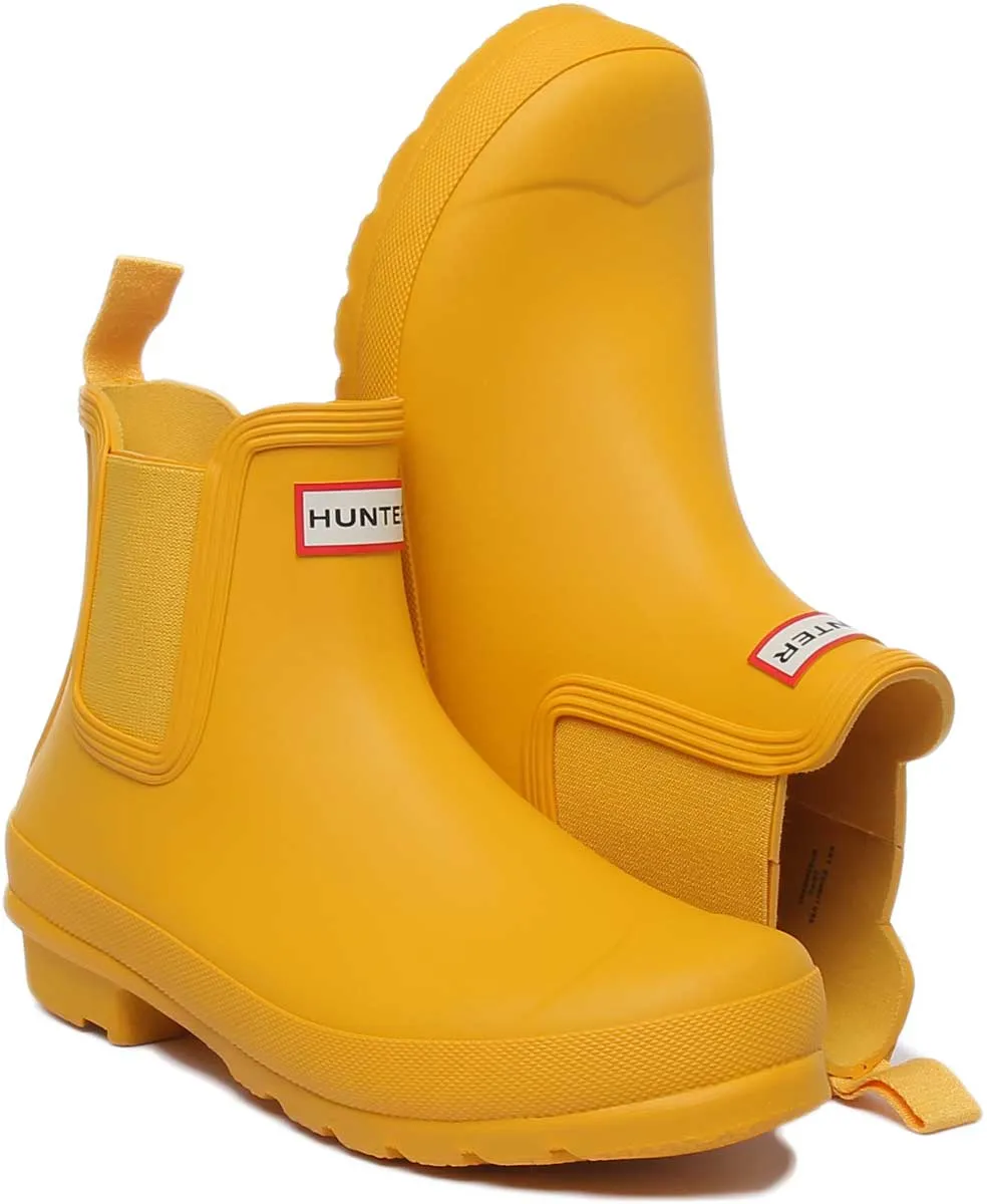 Hunter Original Womens Chelsea In Yellow For Women