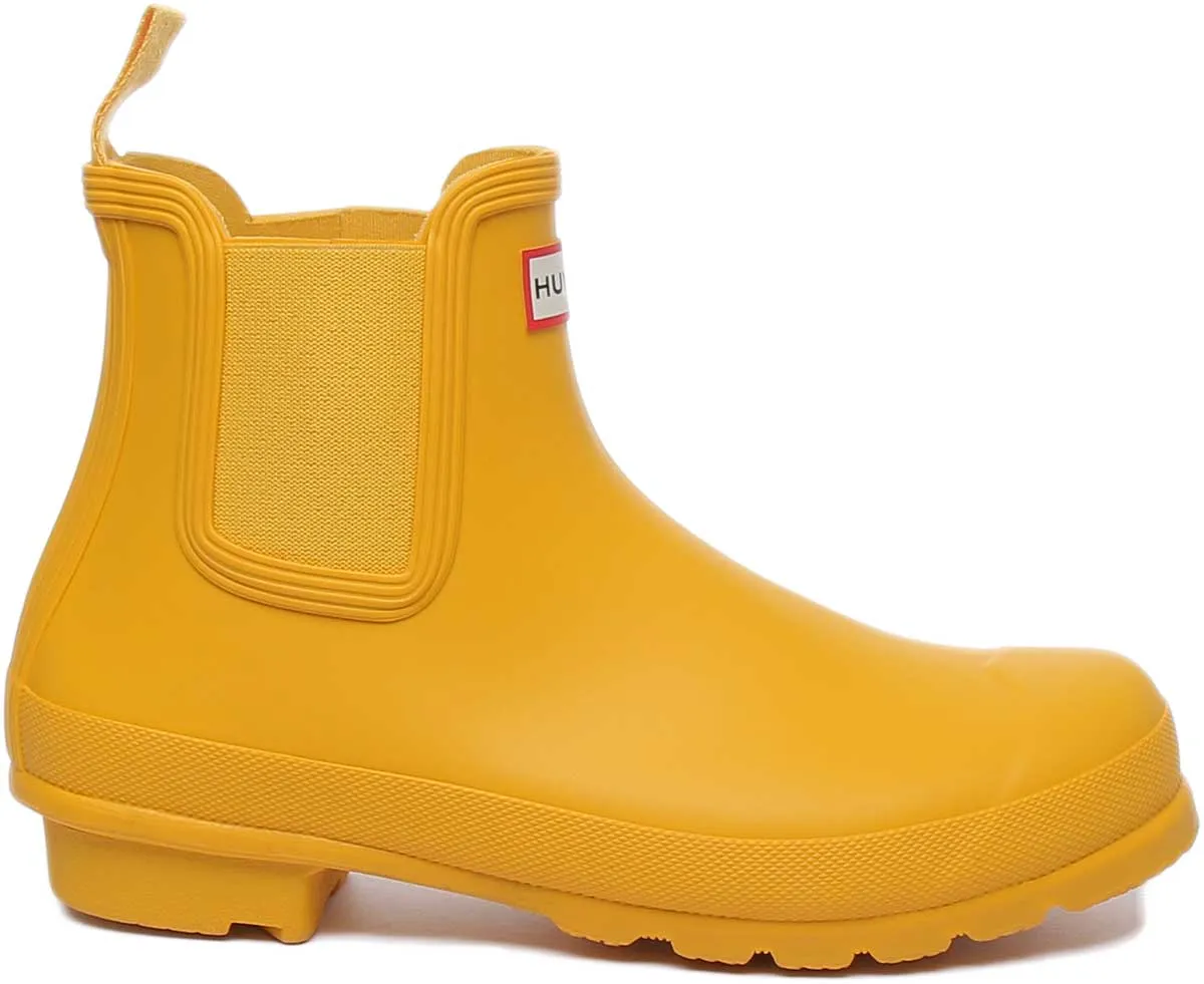 Hunter Original Womens Chelsea In Yellow For Women