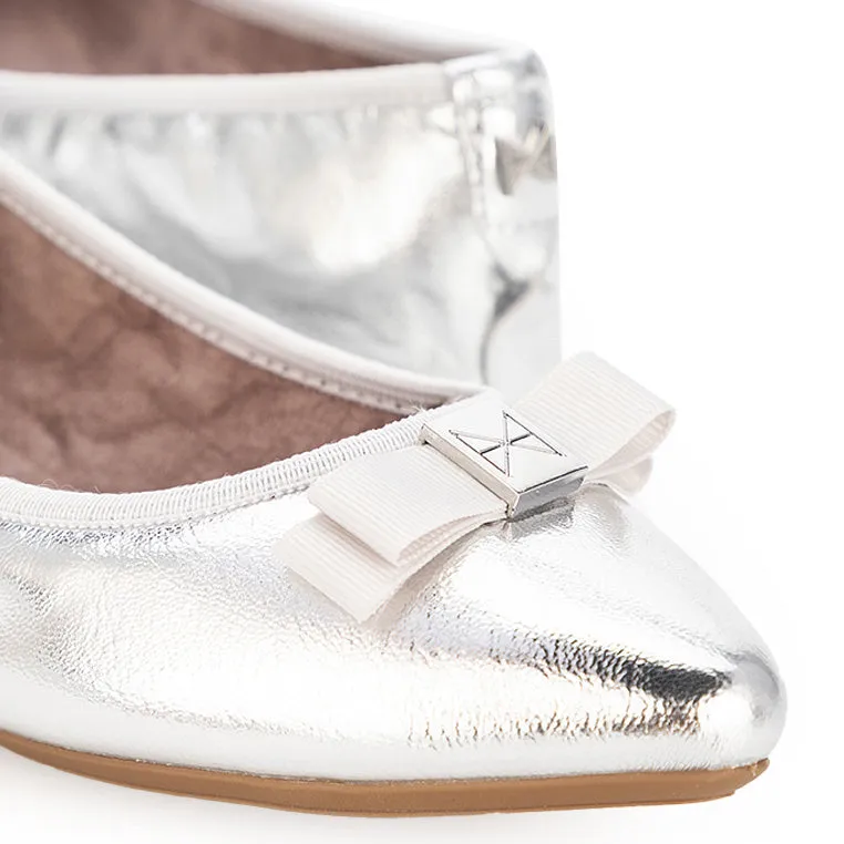 JASMINE Ballet Flat Shoes - Silver