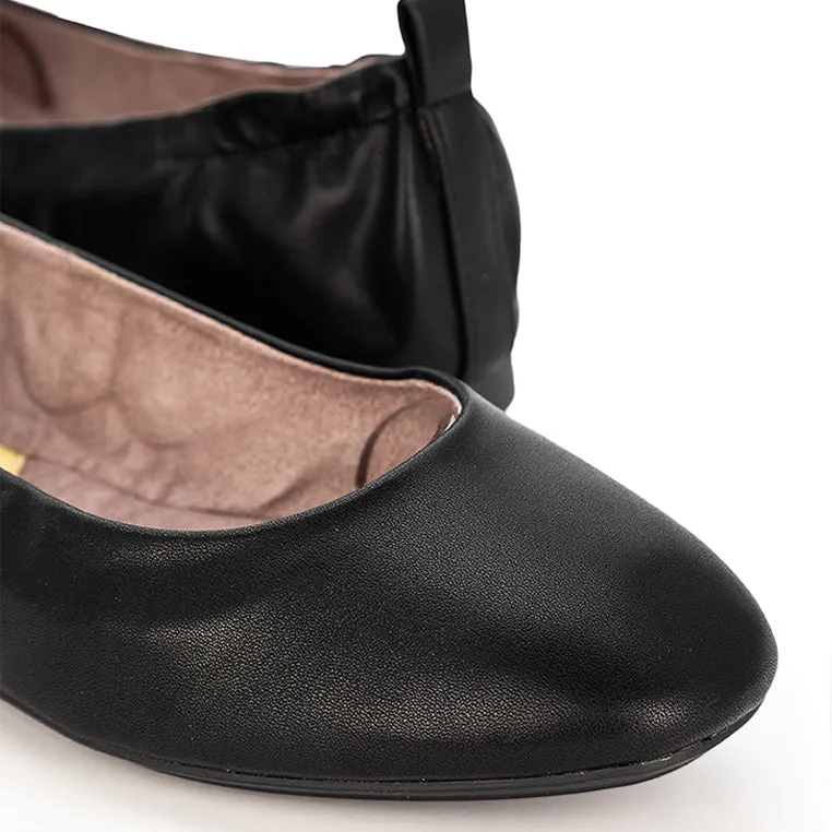 JESSIE Ballet Flat Shoes - Black