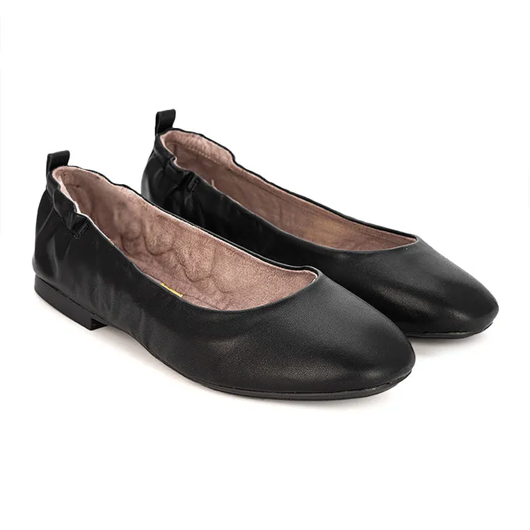 JESSIE Ballet Flat Shoes - Black