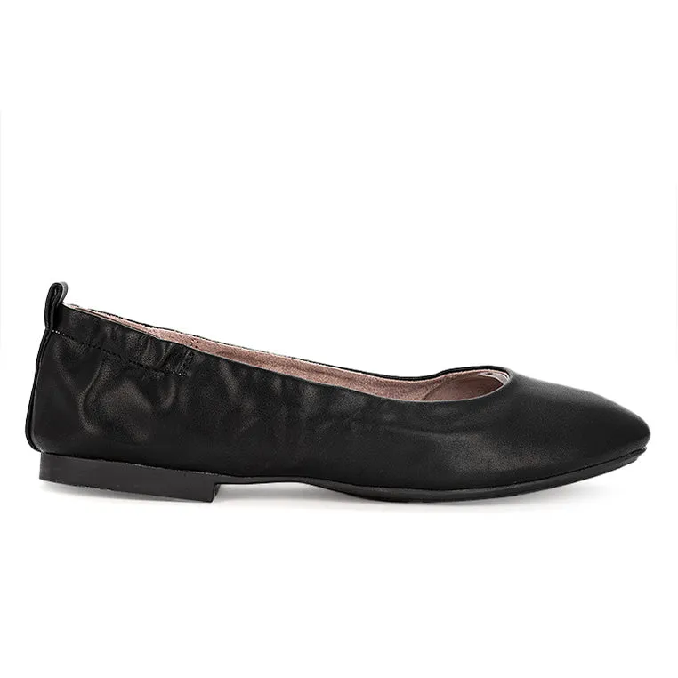 JESSIE Ballet Flat Shoes - Black