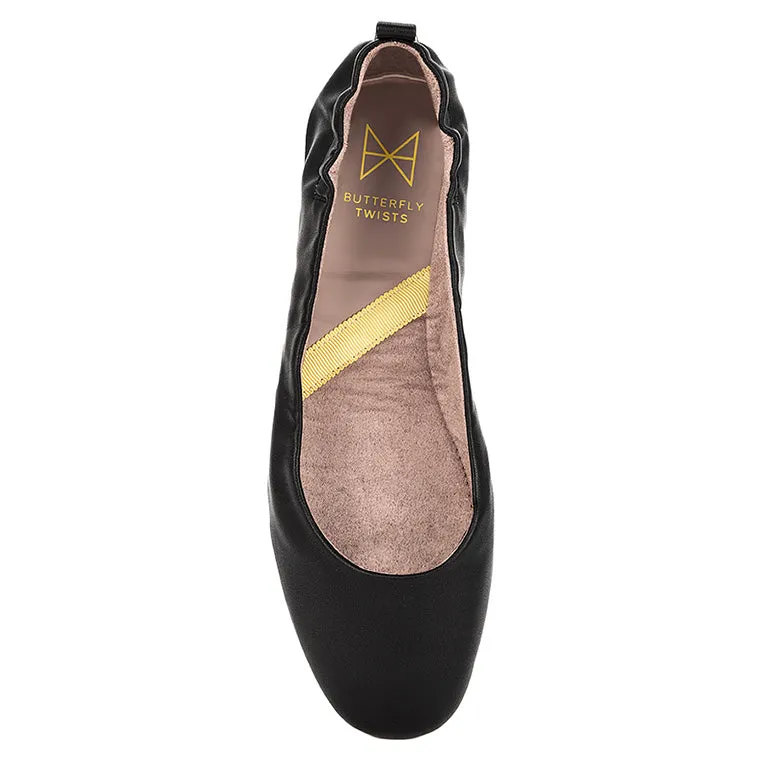 JESSIE Ballet Flat Shoes - Black