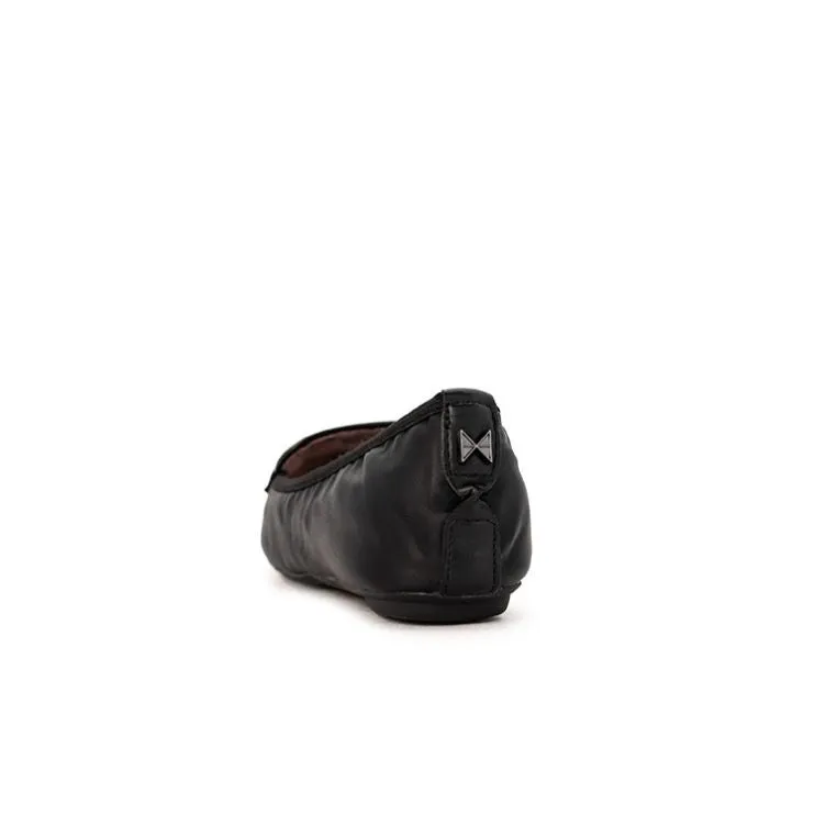 KATIA Ballet Flat Shoes - Black Malta