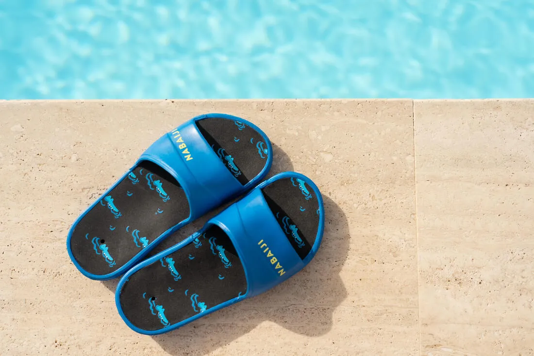 KIDS POOL SANDALS SLAP 500 Derby PRINT