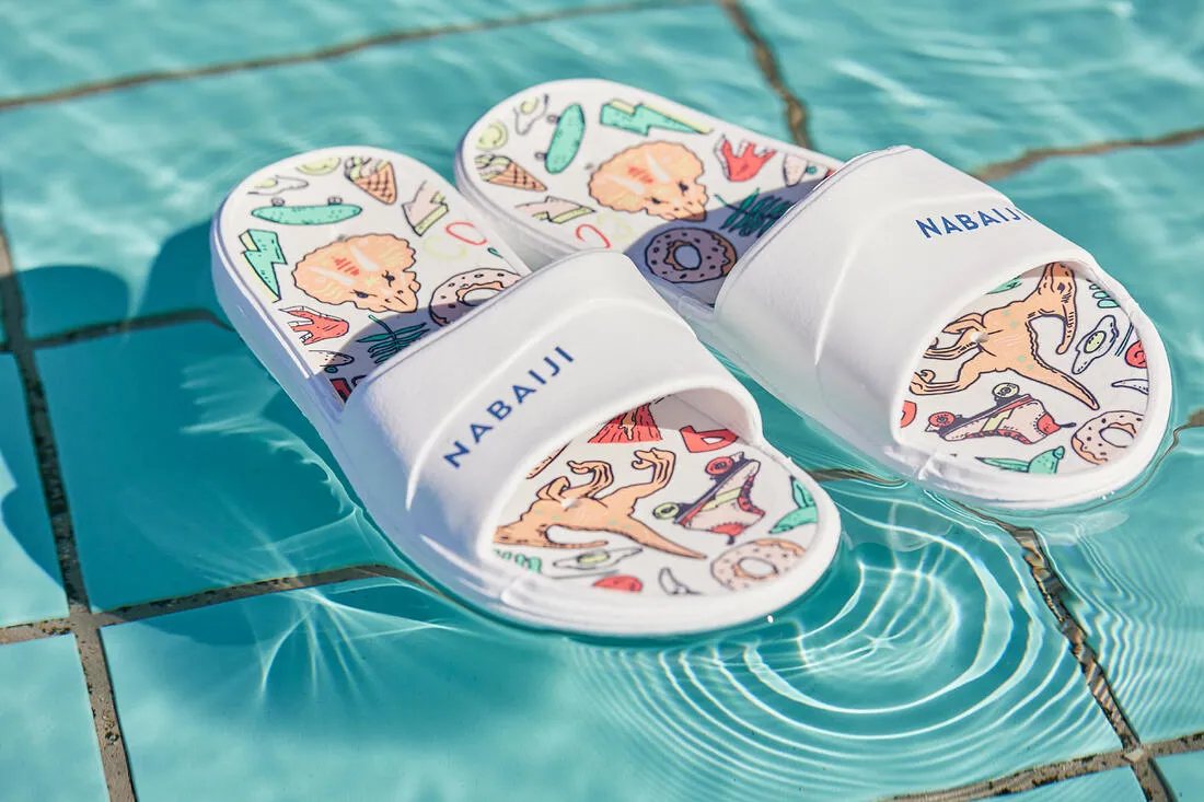 KIDS POOL SANDALS SLAP 500 Derby PRINT