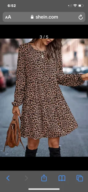 Leopard MIDI Dress