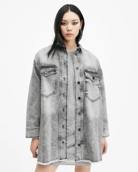 Lily Oversized Denim Shacket Dress