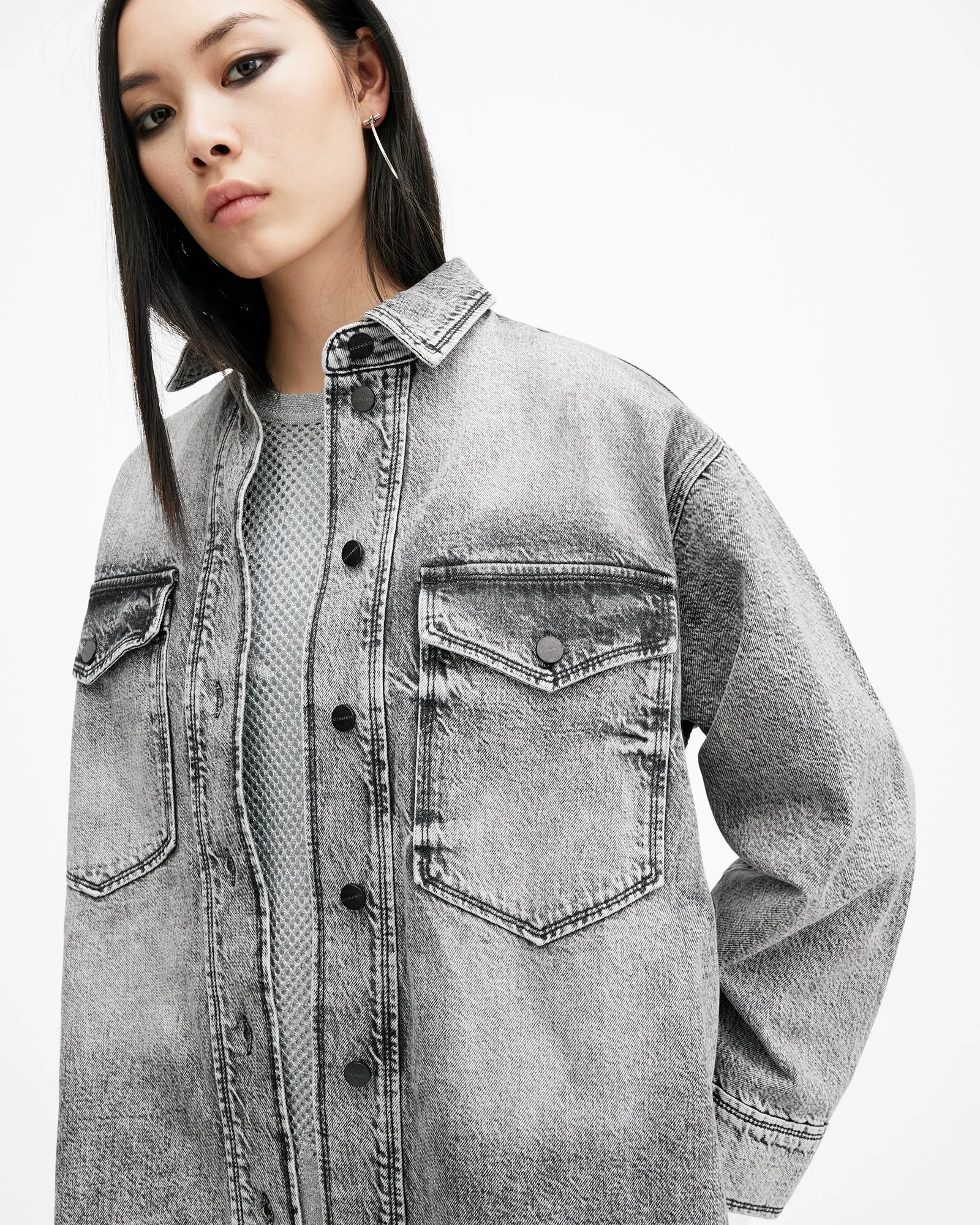 Lily Oversized Denim Shacket Dress