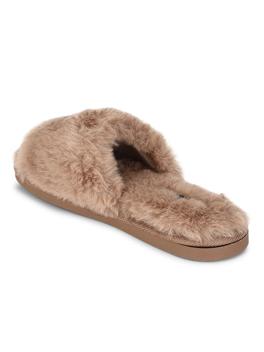 Mocha Fur Winter Warm Comfy Slipper (TC-INDSLIP3-MOC)