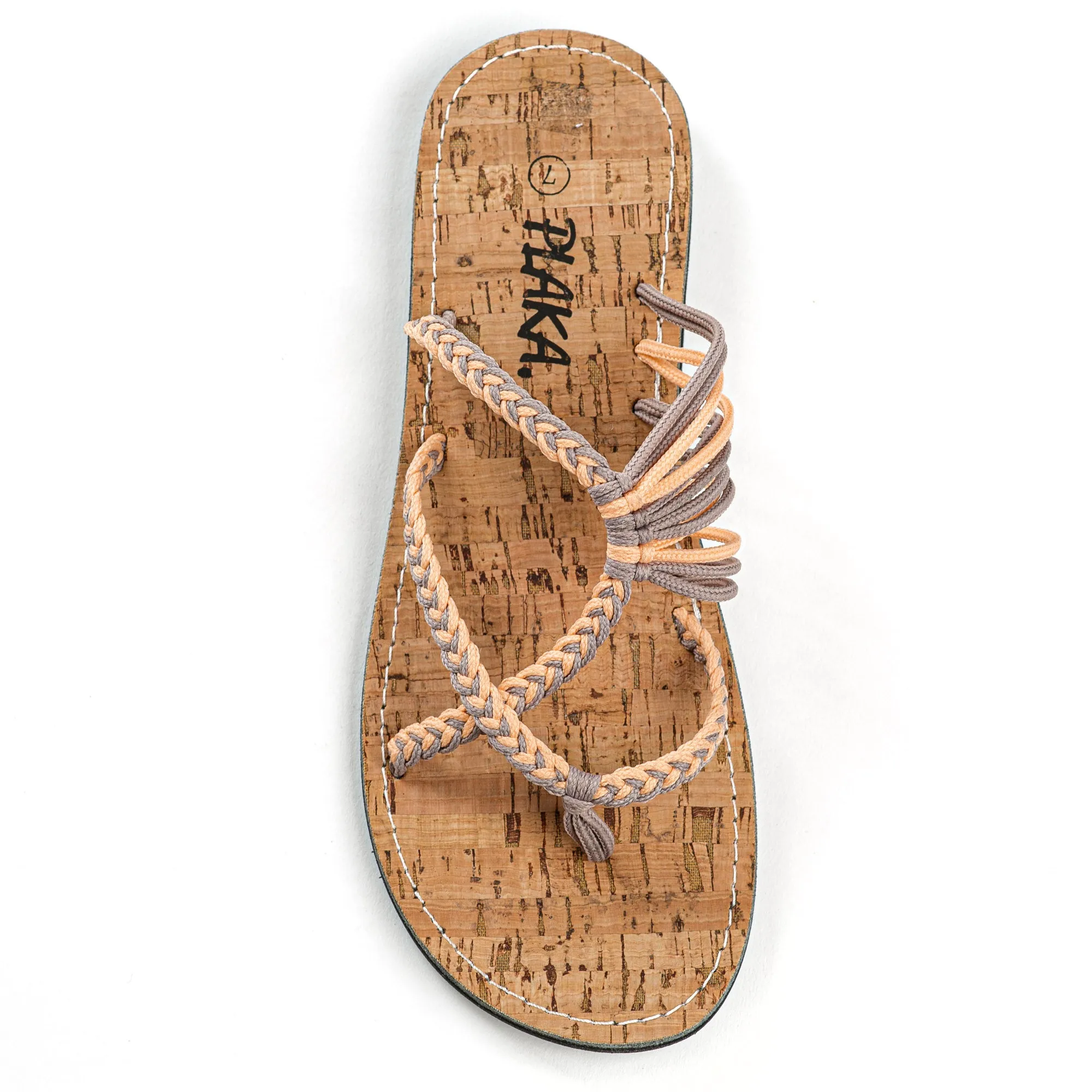 Oceanside Beach Flip Flops for Women | Peach Brazilian Sand