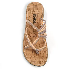 Oceanside Beach Flip Flops for Women | Peach Brazilian Sand