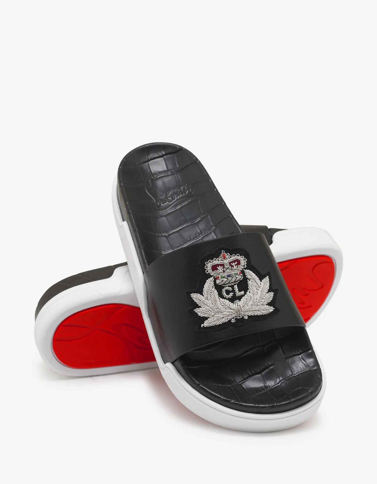 Pool Beau Flat Black Slide Sandals -