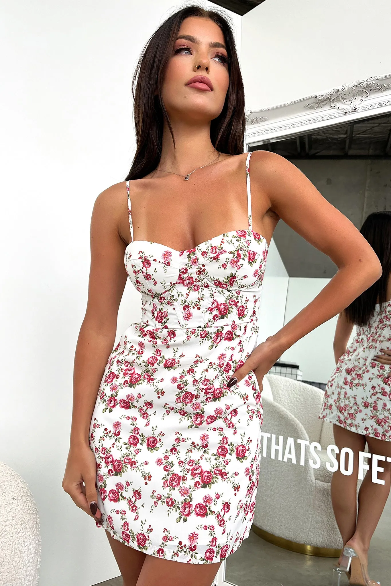 Rory Dress - Red Floral