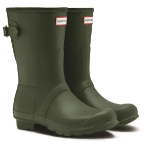 Short Back Adjustable Wellington Boots - Hunter Green by Hunter