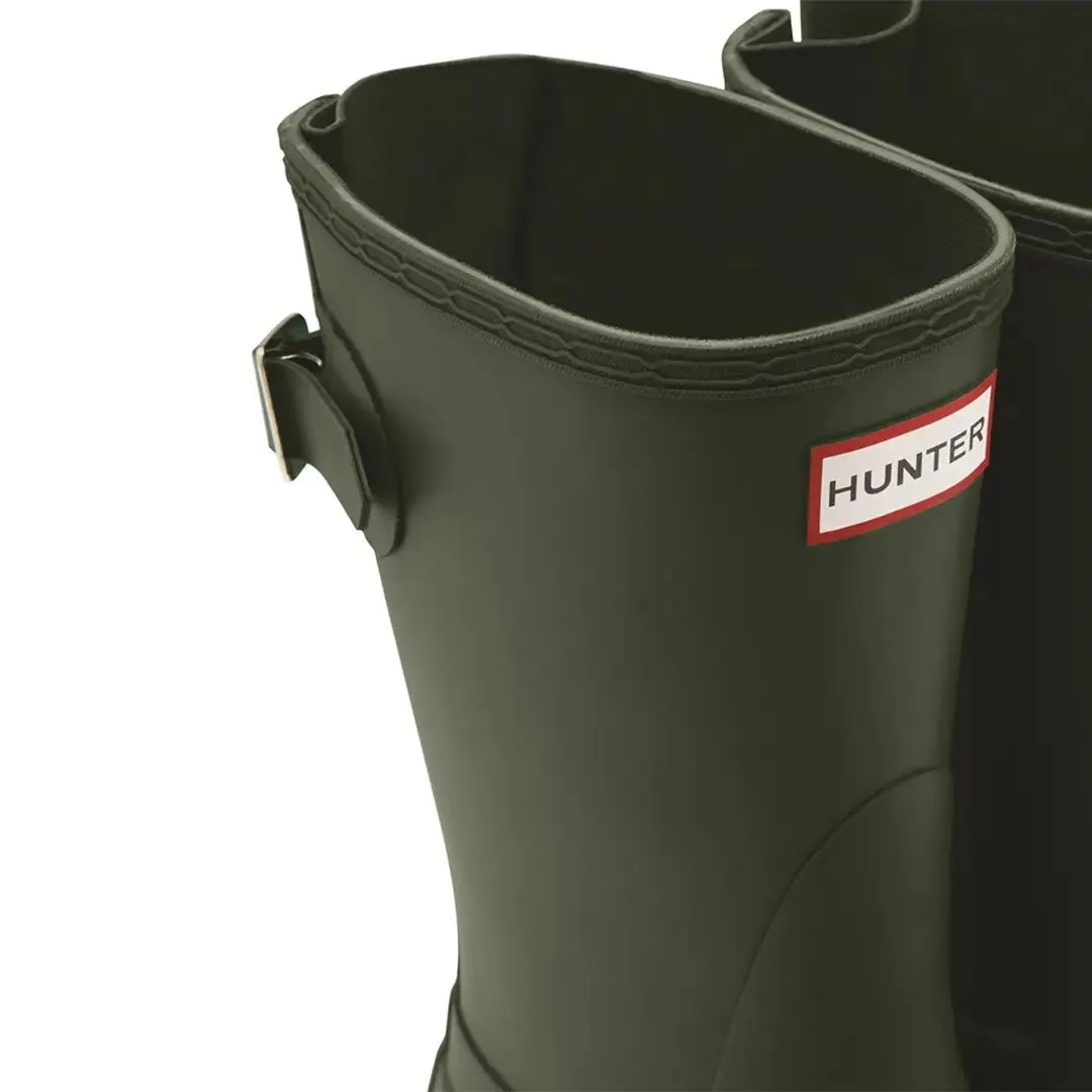 Short Back Adjustable Wellington Boots - Hunter Green by Hunter