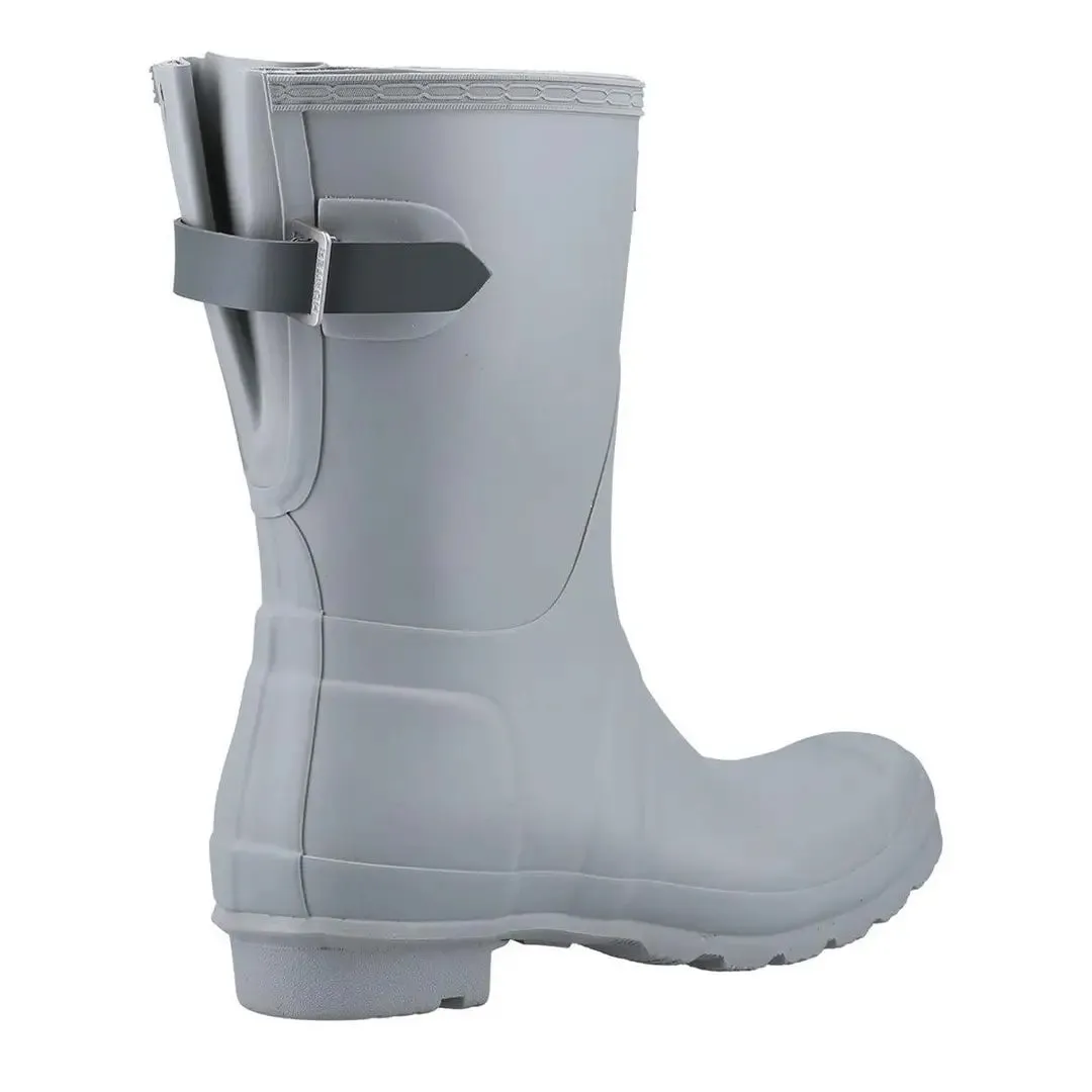 Short Back Adjustable Wellington Boots - Ice Grey/Urban Grey by Hunter