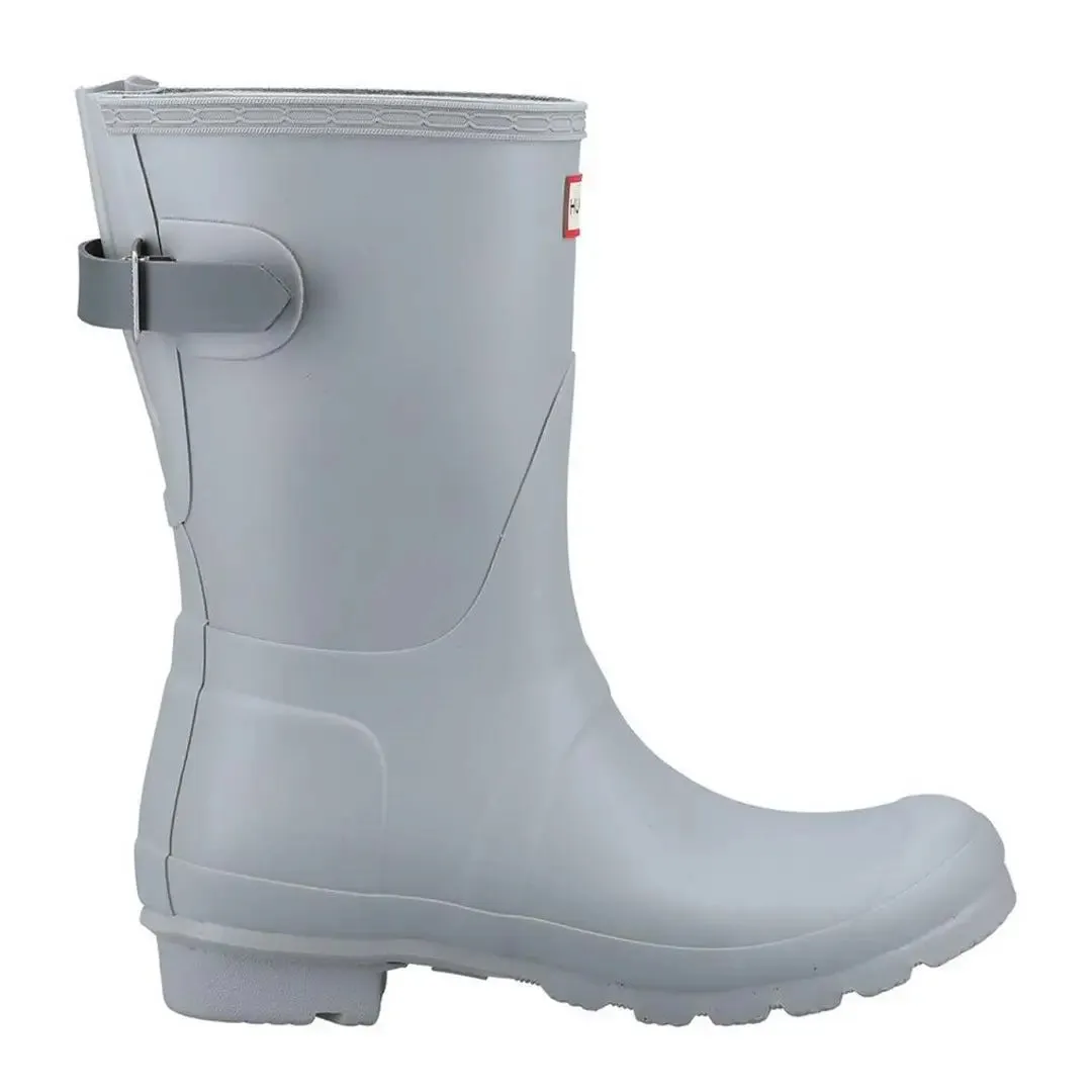 Short Back Adjustable Wellington Boots - Ice Grey/Urban Grey by Hunter