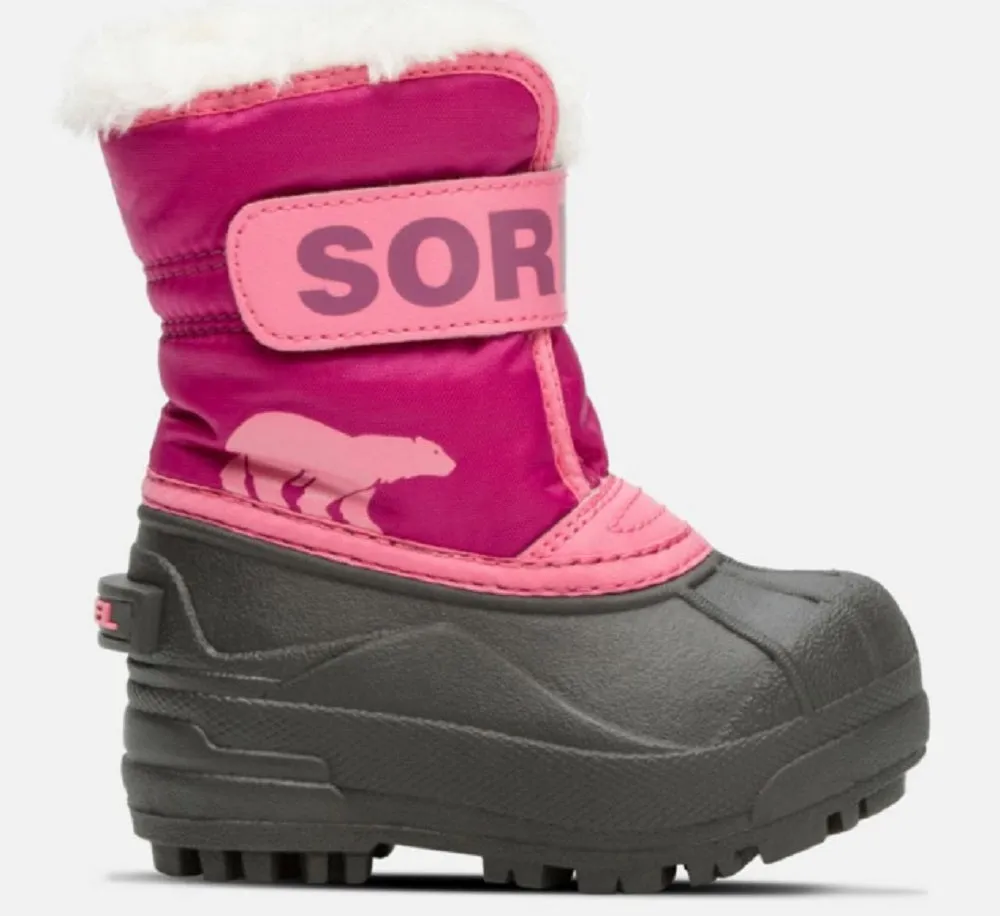 Sorel Snow Commander Kids Snow Boots - Tropic Pink Size 3 only