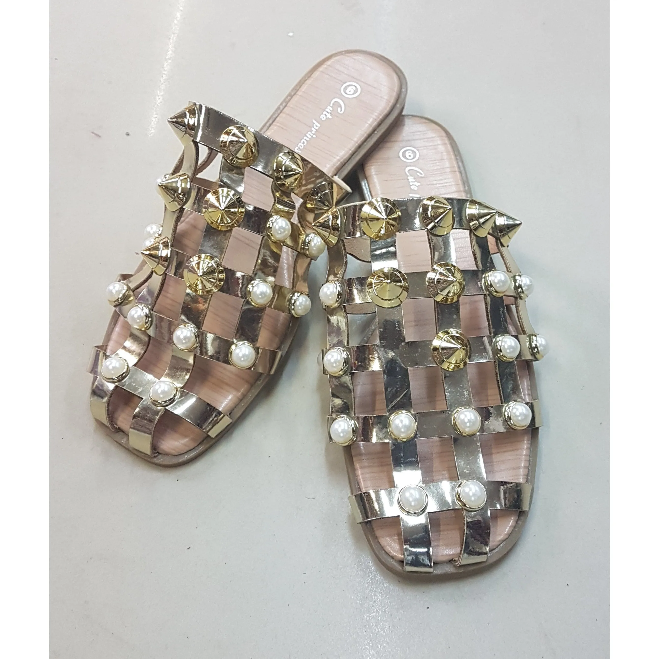 Studded Flat Sandals