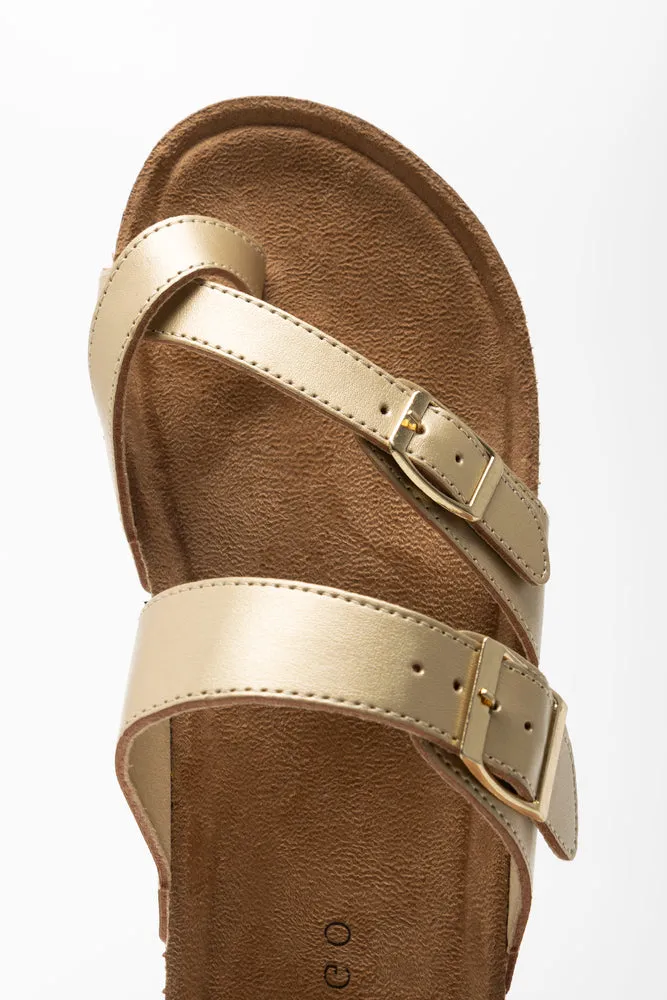 Toe Post Sandal Gold