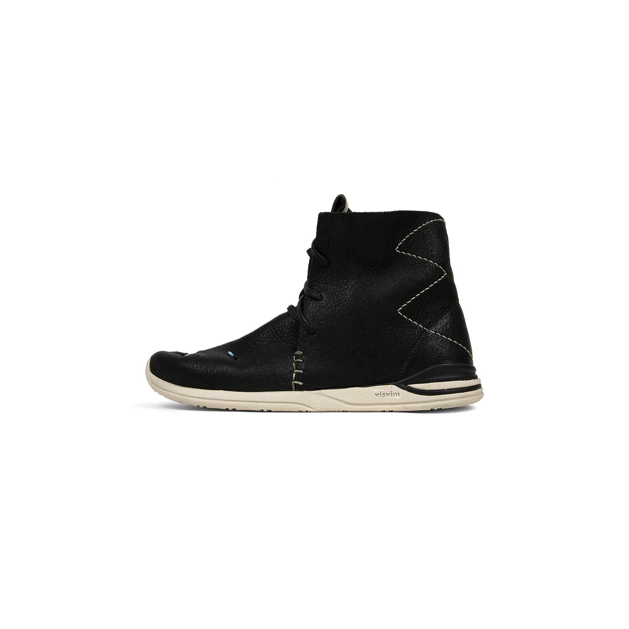 VISVIM HURON MOC HI-FOLK - BLACK