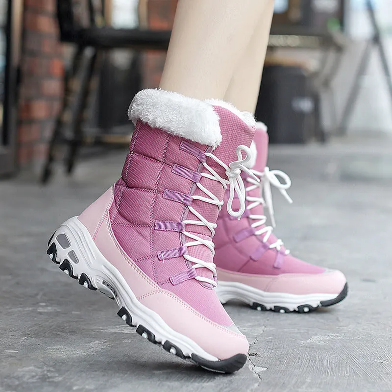 Women's Boots Winter Warmth Lace-up Utdoor Snow Boots