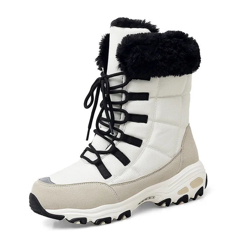 Women's Boots Winter Warmth Lace-up Utdoor Snow Boots