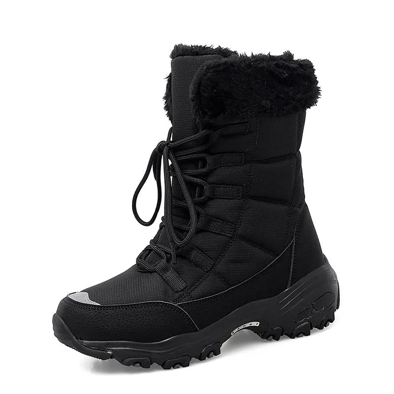 Women's Boots Winter Warmth Lace-up Utdoor Snow Boots